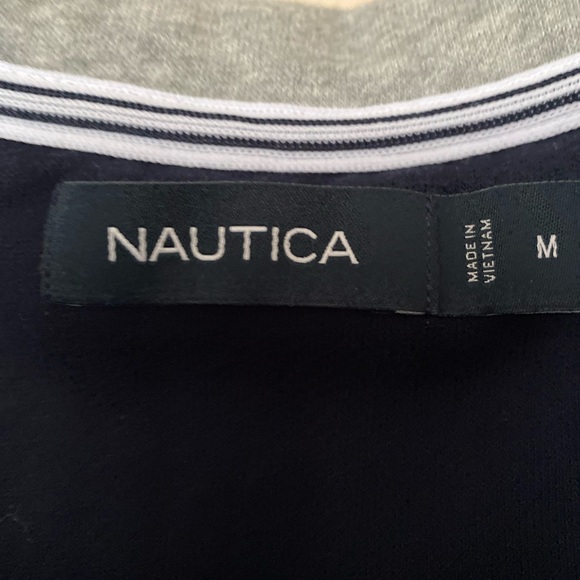 Nautical navy blue quarter zip sweater - Picture 2 of 2